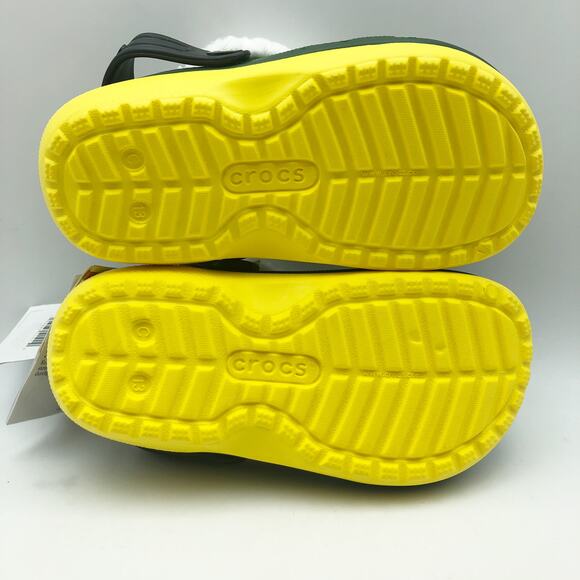 Crocs Unisex Kids Elf Classic Clogs Size 13 Festive Green NWT - Picture 10 of 11